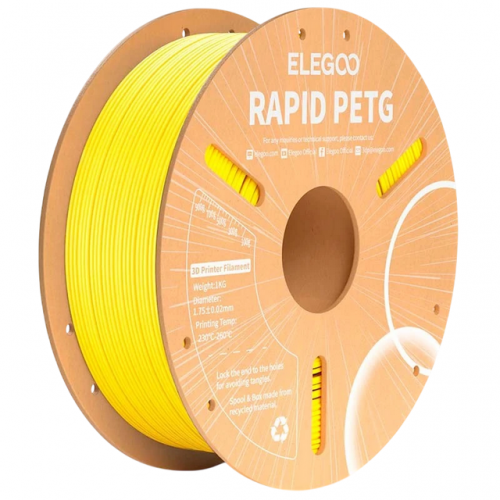 ELEGOO Rapid PETG Amarelo para Impressoras 3D FDM - Filamento 1.75mm Bobine de 1kg