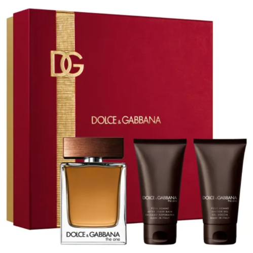 DOLCE GABBANA THE ONE POUR HOMME Eau de Toilette 100ML + BALSAMO AFTER SHAVE 50ML + GEL DE BANHO 50ML
