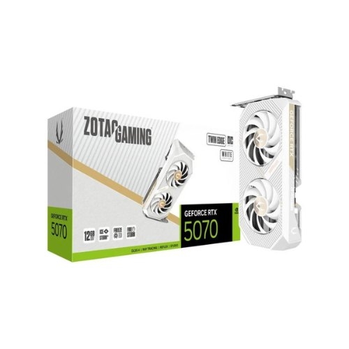PLACA GRÁFICA ZOTAC RTX 5070 TWIN EDGE OC 12GB GDDR7 WHITE