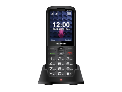 MAXCOM MM445 PHONE 4G DUAL SIM 2.7INCH BUTTON SOS + ICE USB-C CAMERA BLACK