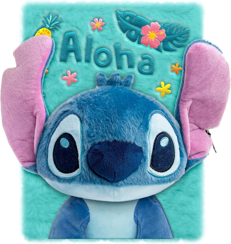 Caderno Pelúcia 3D - Disney Stitch