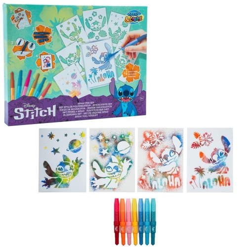 Kit Decalques e Canetas Spray - Disney:Lilo &Stitch (Spray Pen Set)