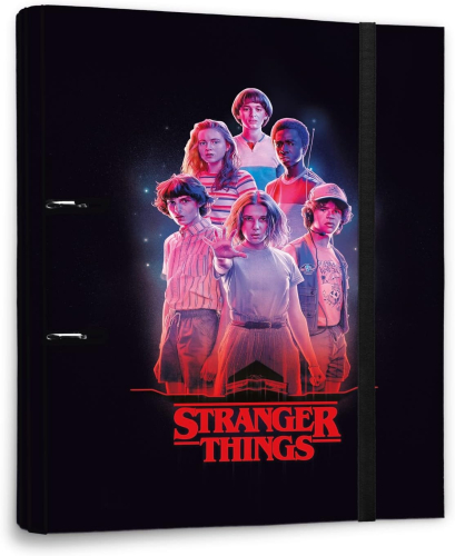 Capa de 2 Argolas A4 - Stranger Things