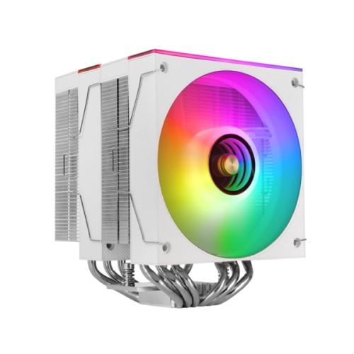 MARS GAMING MCPU-X26 CPU COOLER DUAL TOWER 2X F PWM ARGB FAN WHITE