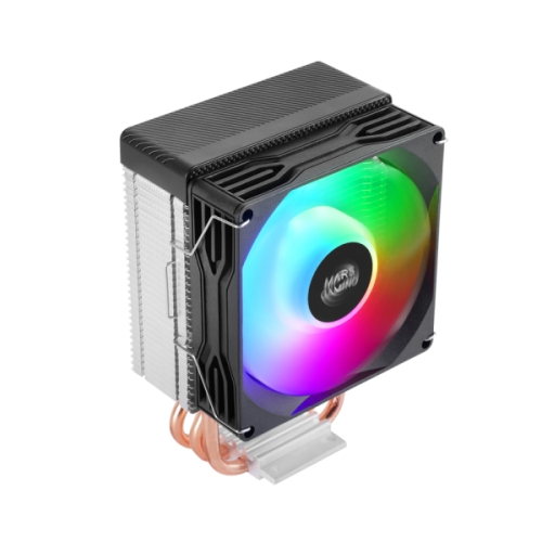 MARS GAMING MCPU-X3 CPU COOLER LOW PROFILE EXTREME SILENCE 3X HCT HEATPIPES 190W TDP FRGB INTEL&AMD BLACK