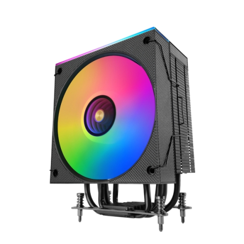 MARS GAMING MCPU-LCD CPU COOLER LCD DISPLAY 120MM SI EXTREME SILENCE 300W TDP ARGB INFINITY MIRROR BLACK