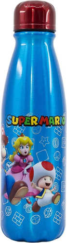 Garrafa Aluminio Infantil 600ML - Super Mario