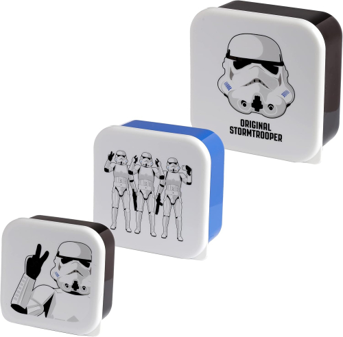 Conjunto 3 Lancheiras - Star Wars:Stromtrooper (M / L / XL)