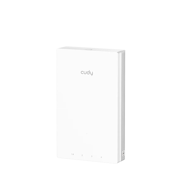 Ponto de acesso de parede Cudy AX3000 - Dual Band até 2402 Mbps - WiFi 6 - Cobertura de 60 m² - Suporta até 560 dispositivos - PoE passivo - Branco