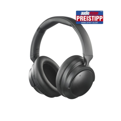 Auscultadores Hama Spirit Silent com microfone omnidirecional - Preto