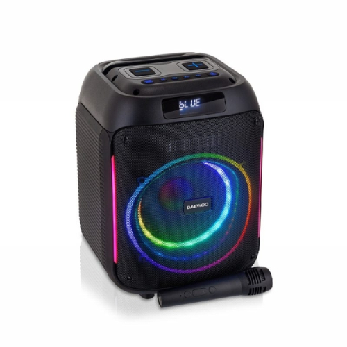 Coluna Daewoo Karaoke 40w DW3009 - Microfone Incluido - RGB