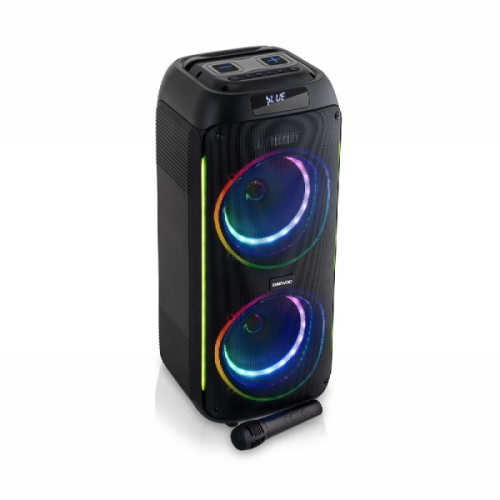 Coluna Daewoo Karaoke 40w DW3010 - Microfone Incluido - RGB