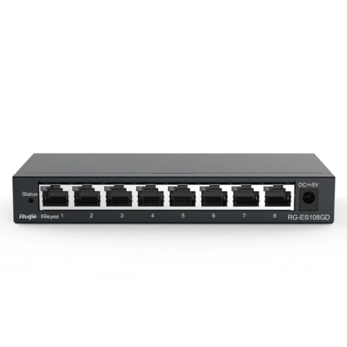 RUIJIE NETWORKS SWITCH REDE NÃO-GERIDO GIGABIT ETHERNET (10/100/1000) PRETO