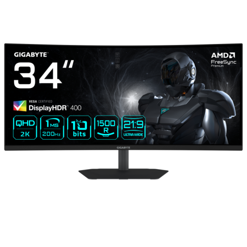 MONITOR GIGABYTE 20VM0-34WQC2BM-1EKS 34"VA 200Hz