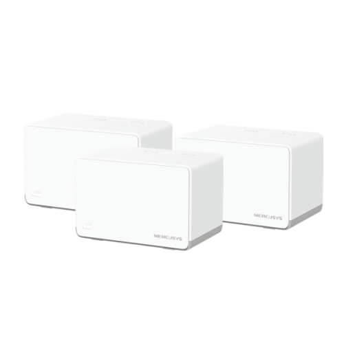 Mercusys H70X Sistema Wi-Fi 6 Mesh AX1800 Dupla Banda - 3 Unidades Halo - Cobertura até 550 m²