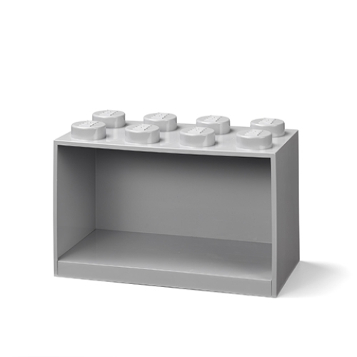 LEGO Brick Shelf 8 Knobs - Cinzento