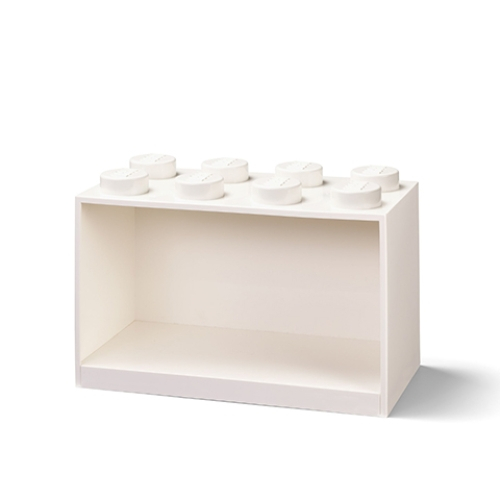 LEGO Brick Shelf 8 Knobs - Branco