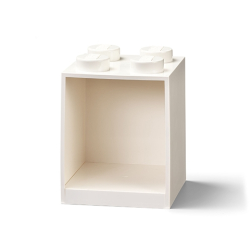 LEGO Brick Shelf 4 Knobs - Branco