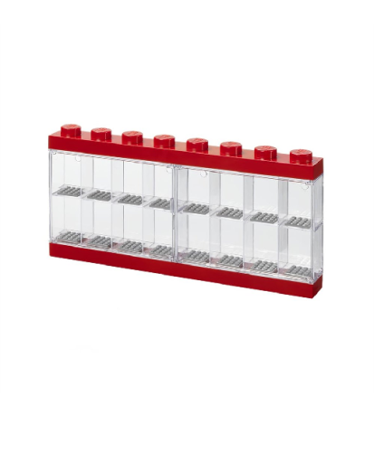 LEGO Minifigure Display Case 16 - Vermelho