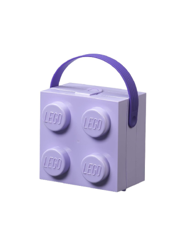 LEGO Box W. Handle - Lavanda