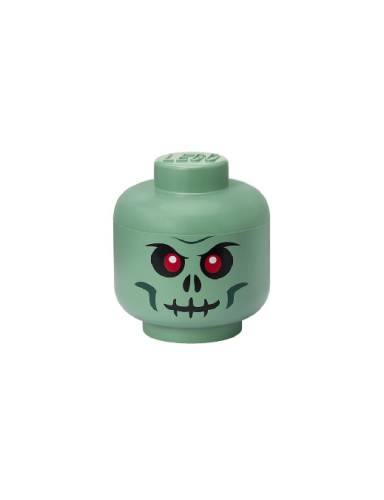 LEGO Storage Head Small - Green Skeleton
