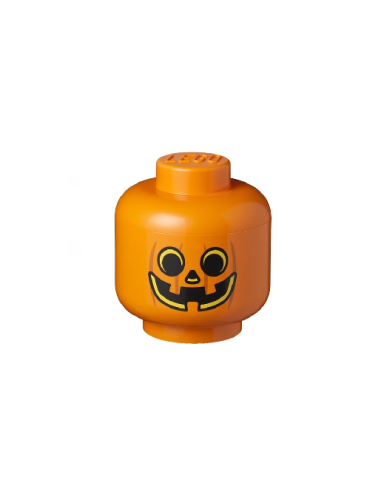 LEGO Storage Head Small - Pumpkin