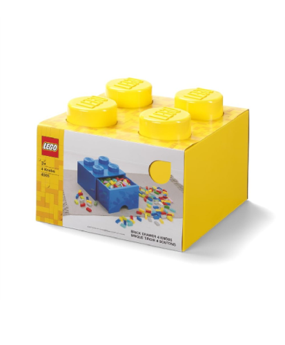 LEGO Brick Drawer 4 - Amarelo