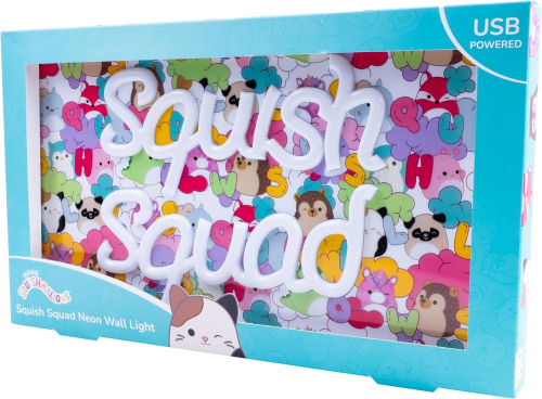Squishmallows Squish Squad Neon Wall Light
