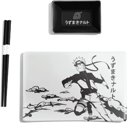 Conjunto de Sushi em Cerâmica - Naruto Shippuden