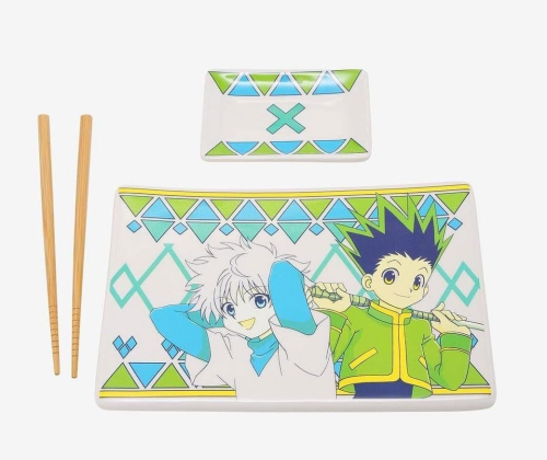 Conjunto de Sushi em Cerâmica - Hunter x Hunter:Gon &Killua