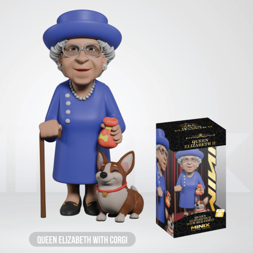 Figura Minix Celebrity - Queen Elizabeth II with Corgi 26