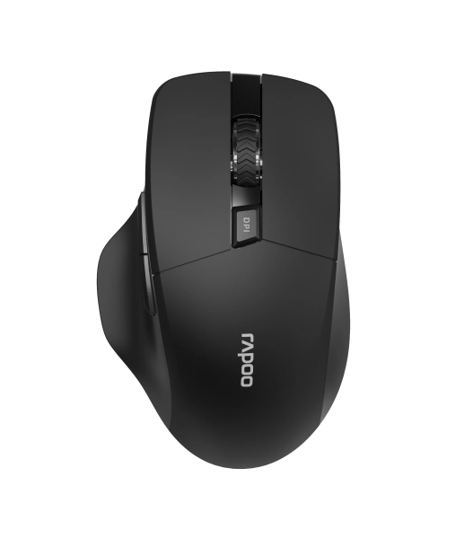 Rato sem fios Rapoo M610 - Bluetooth e 2,4 GHz - 1600 DPI - Bateria recarregável ecológica - Preto