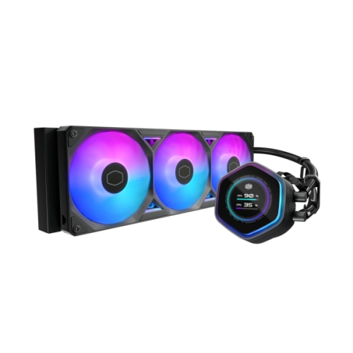 Water Cooler CPU Cooler Master Masterliquid 360 Atmos II para Monitor LCD ARGB Preto