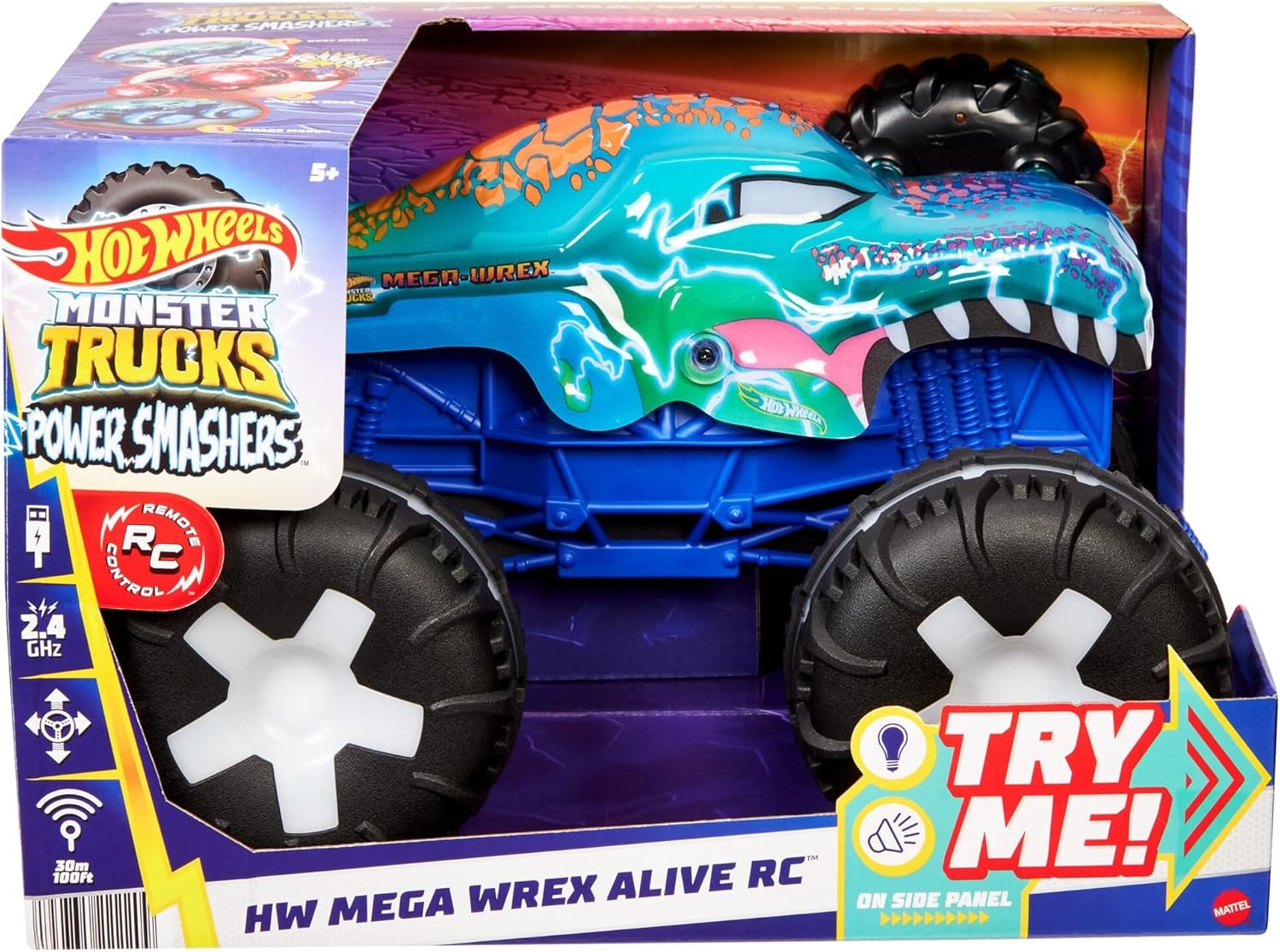 Hot Wheels:Monster Trucks 1:15 RC HW Mega-Wrex Alive (JBD90)