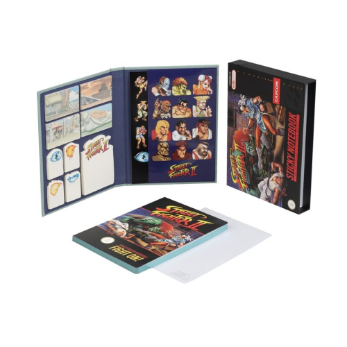 Caderno A5 Premium com Sticky Notes - Street Fighter