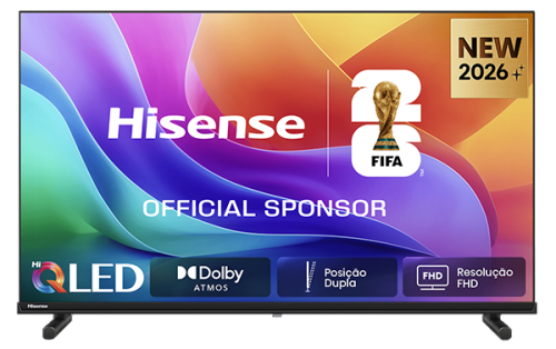 TV HISENSE 40A5S 40"FHD QLED SMART TV DOLBY ATMOS MODO JOGO AIRPLAY