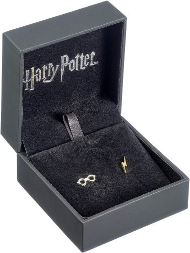 Brincos Stud em Prata - Harry Potter:Lightning Bolt &Glasses
