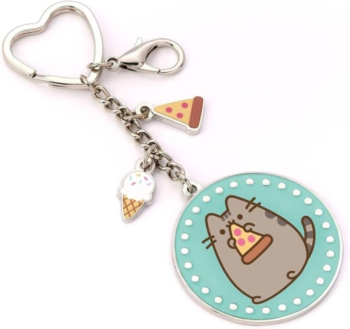 Porta Chaves - Pusheen:Pizza com Mini Charms