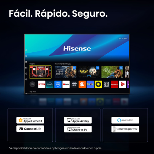HISENSE MINI-LED TV 55"4K HDR10 SMART TV VIDAA 55U7SE