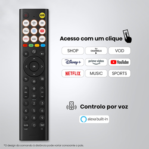 HISENSE MINI-LED TV 55"4K HDR10 SMART TV VIDAA 55U7SE