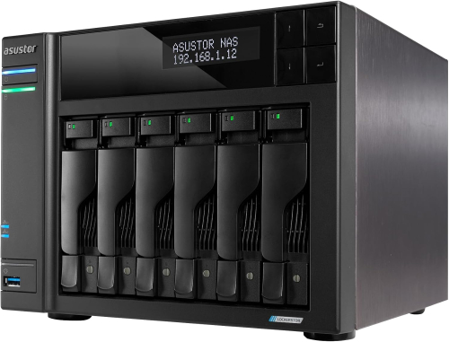 ASUSTOR AS6706T V2 6 Bay NAS Intel Celeron N5105 8GB DDR4 Dual 5GbE Ports 4xM.2 6xSATA