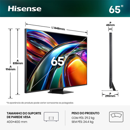 RGB MINI LED HISENSE - 65UR9S