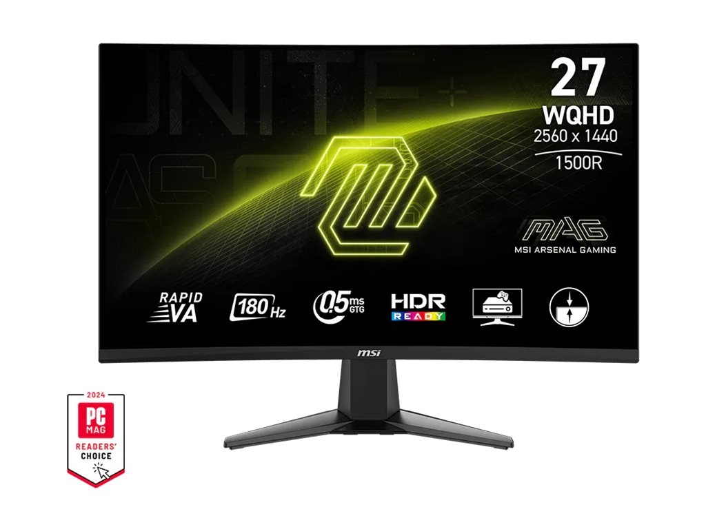 MONITOR MSI MAG 27CQ6F 27"WQHD Curve 180Hz 1ms 2xHDMI 1xDP EU