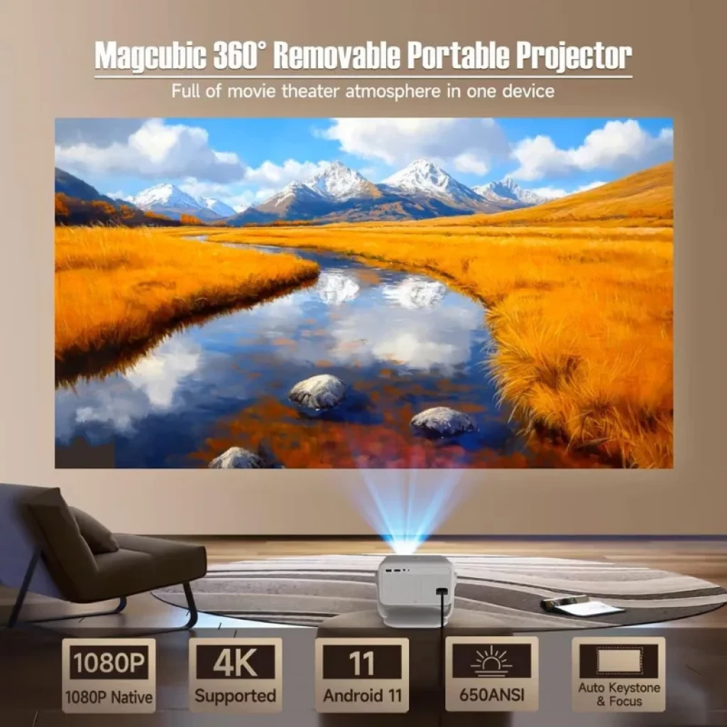 Projetor Magcubic L018 FHD 400 ANSI