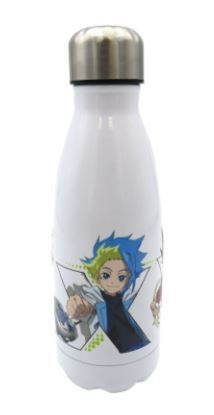 Garrafa Alumínio 550ml - Beyblade X (Branca)