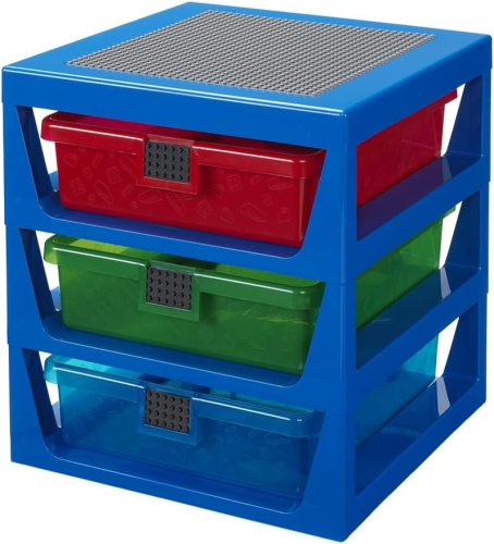 LEGO Estante com 3 Gavetas - Azul
