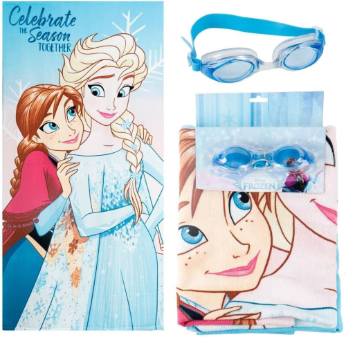 Toalha + Óculos de Natação - Frozen