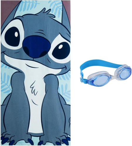 Toalha + Óculos de Natação - Stitch