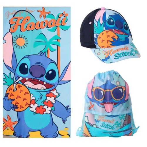 Toalha + Saco - Stitch