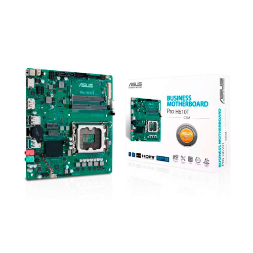 ASUS PRO H610T-CSM LGA1700 2DDR5 Thin Mini ITX 2xSATA MB 1xHDMI 1xDP 1xLVDS 3xM.2